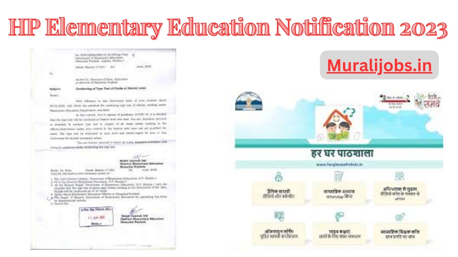 HP Elementary Education Notification 2024 Apply Online Latest Upcoming Jobs Notification Updates at Himachal.nic.in 