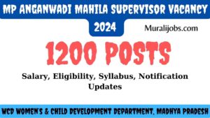 mp Mahila supervisor vacancy 2024 Syllabus Eligibility