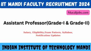 IIT Mandi Faculty Recruitment 2024