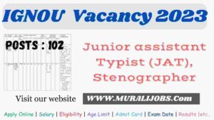 IGNOU Junior Assistant Recruitment