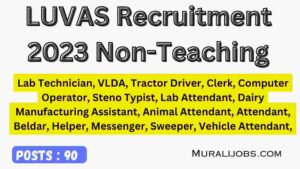 LUVAS Recruitment 2023