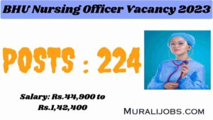 BHU Nursing Officer Vacancy 2023-24