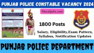 Punjab Police Constable Vacancy 2024