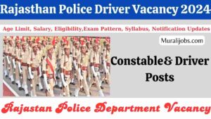 Rajasthan Police Driver Vacancy 2024