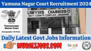 Yamuna Nagar Court Stenographer Recruitment 2024 Apply 8 Posts Salary Eligibility Updates