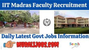 iitm faculty recruitment 2024 advertisement