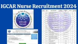 IGCAR Nurse Recruitment 2024 (Scientific Officer, Pharmascist & etc. 91 posts